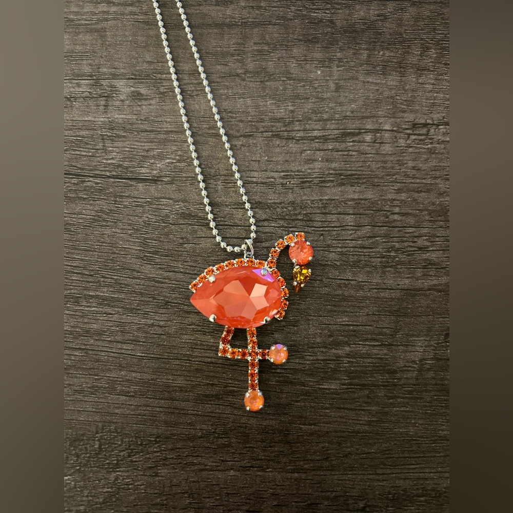 Sabika flamingo necklace 🦩✨